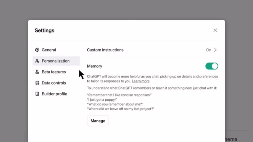 OpenAI Unveils Memory Feature for ChatGPT