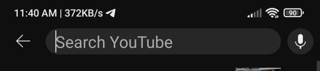 Youtube Search bar