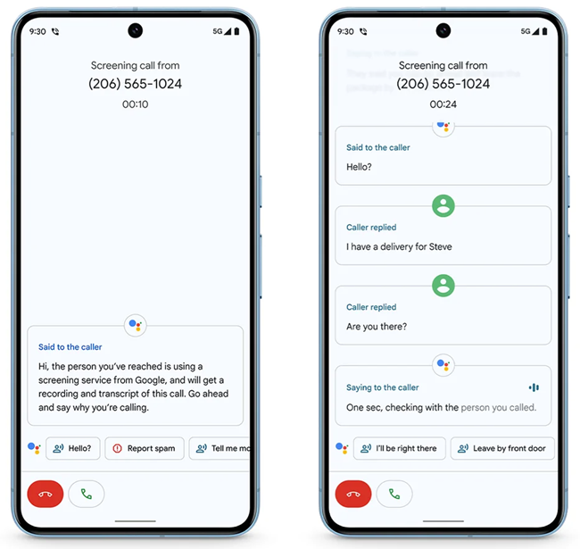 Google Pixel Feature Drop Improved Call Screen Functionality