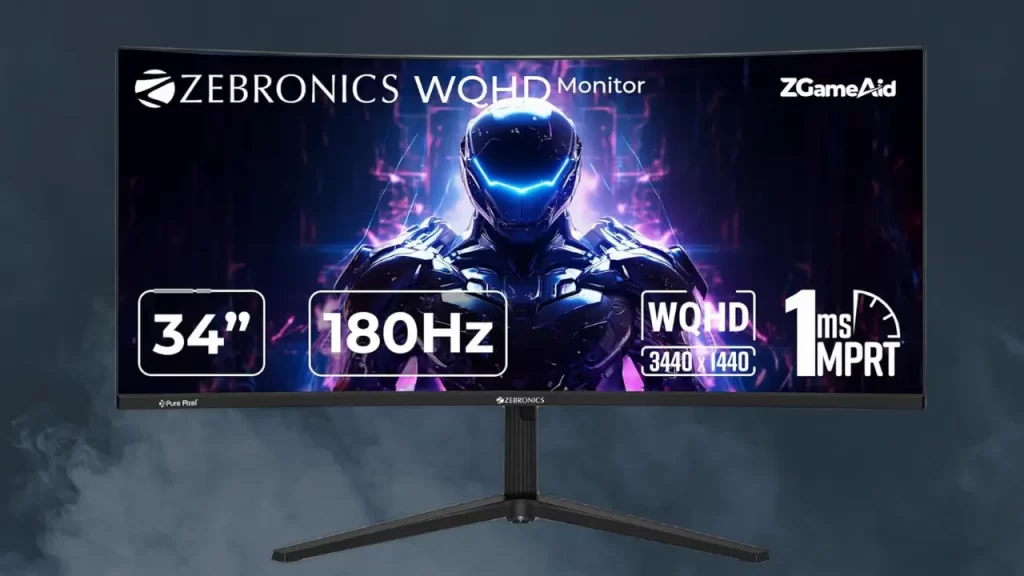 Zebronics Launches New Series of Curved Gaming Monitors: ZEB-N49A, ZEB-N34A, and ZEB-N30A