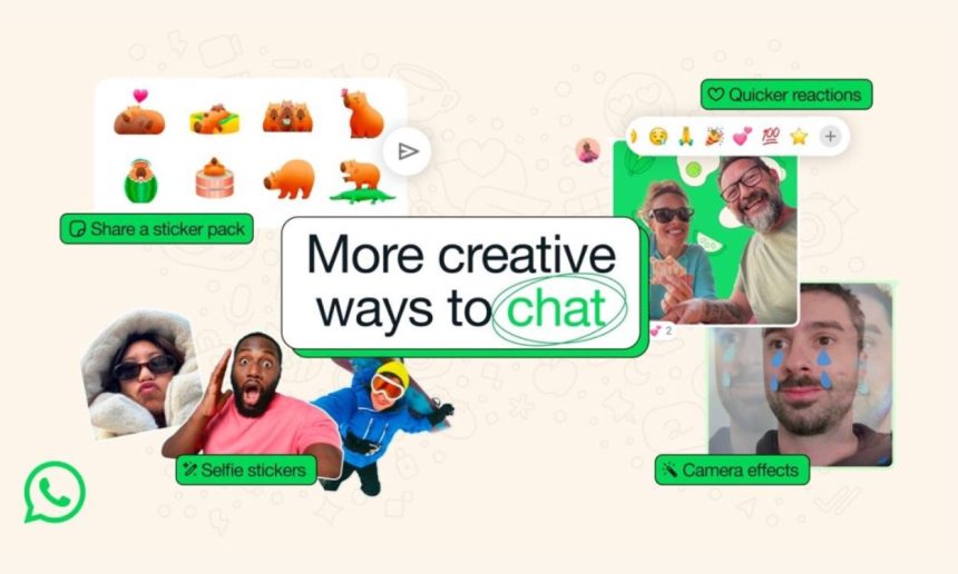 WhatsApp Exciting New Features Camera Effects, Selfie Stickers, and Faster Reactions