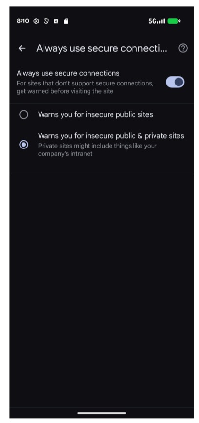 HTTPS-Only Mode