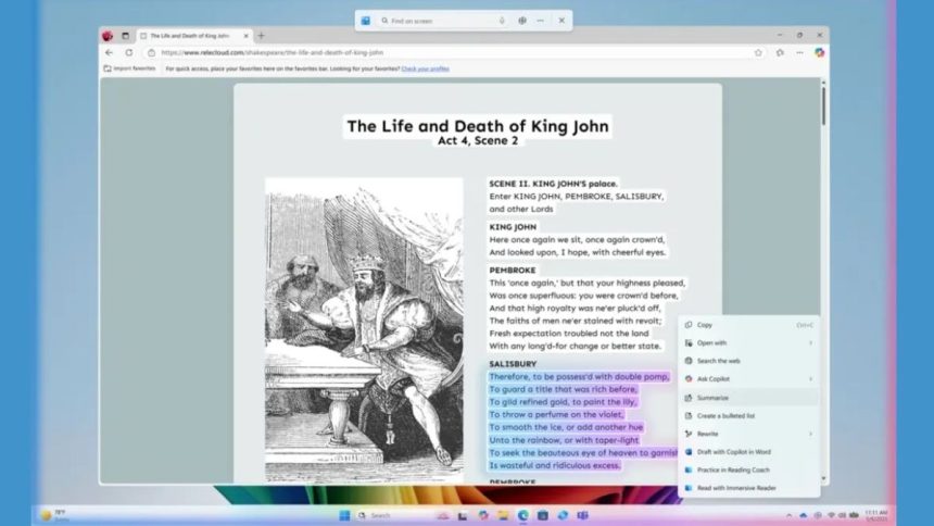 New Windows 11 AI Features Rolling Out, Mostly for Copilot+ PCs