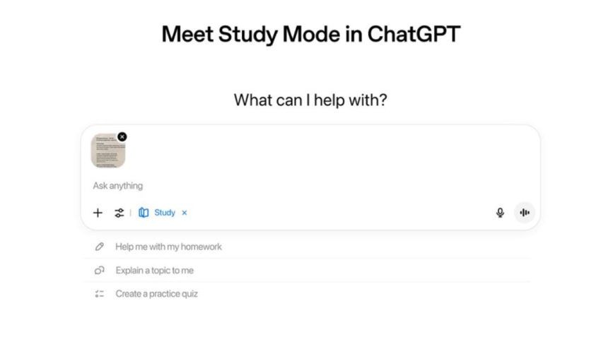 OpenAI Introduces ‘Study Mode’