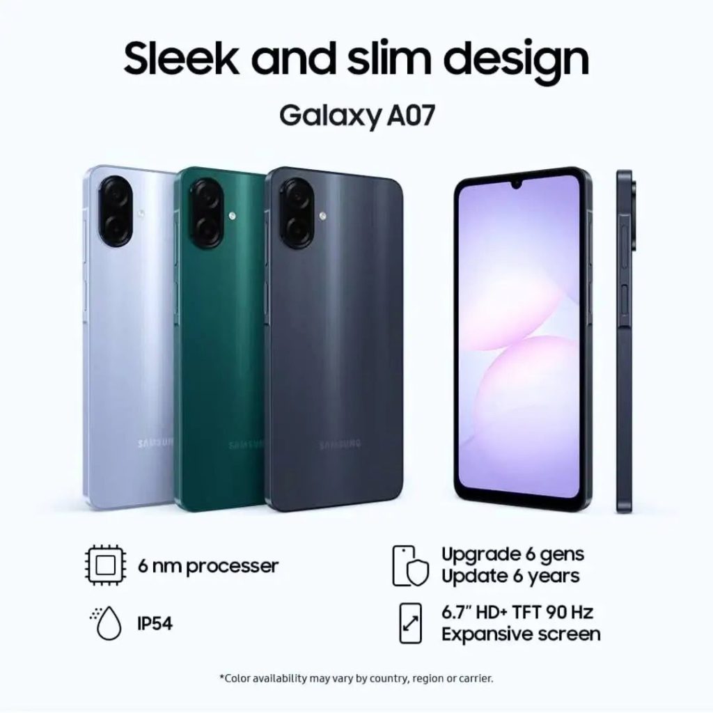 Samsung Galaxy A07  Features